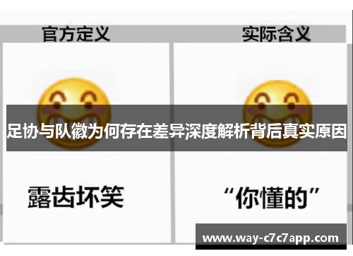 足协与队徽为何存在差异深度解析背后真实原因
